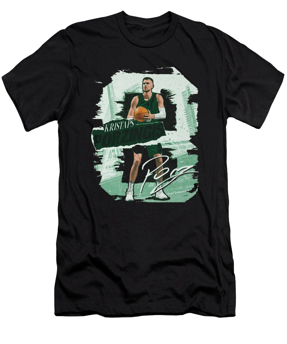 Kristaps Porzingis Boston Rough Ihsan Sirin T-Shirt