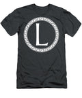 L Surrounded By Fret Wreath White Custom Home Fashions T-Shirt