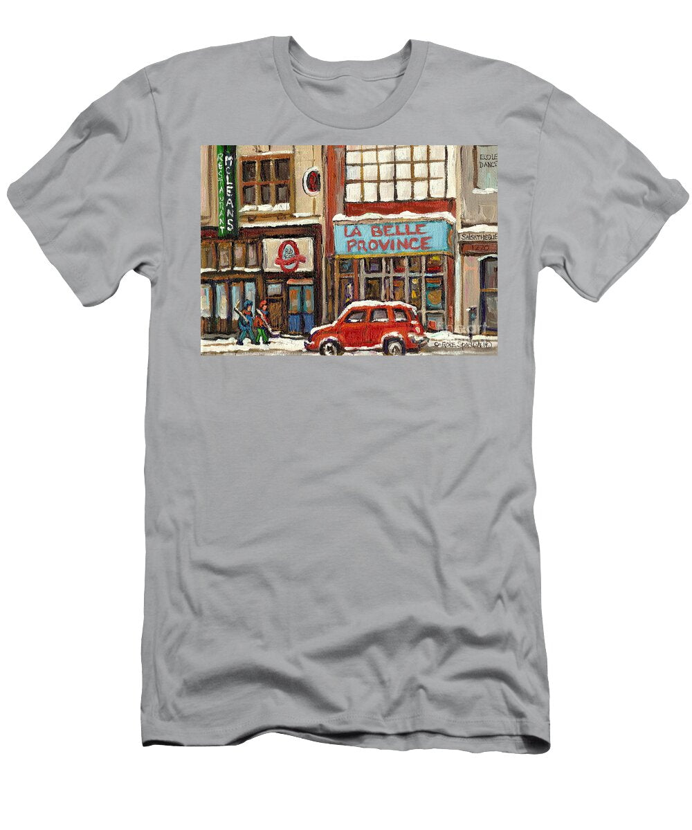 LA Belle Province Restaurant Downtown Montreal Carole Spandau T-Shirt