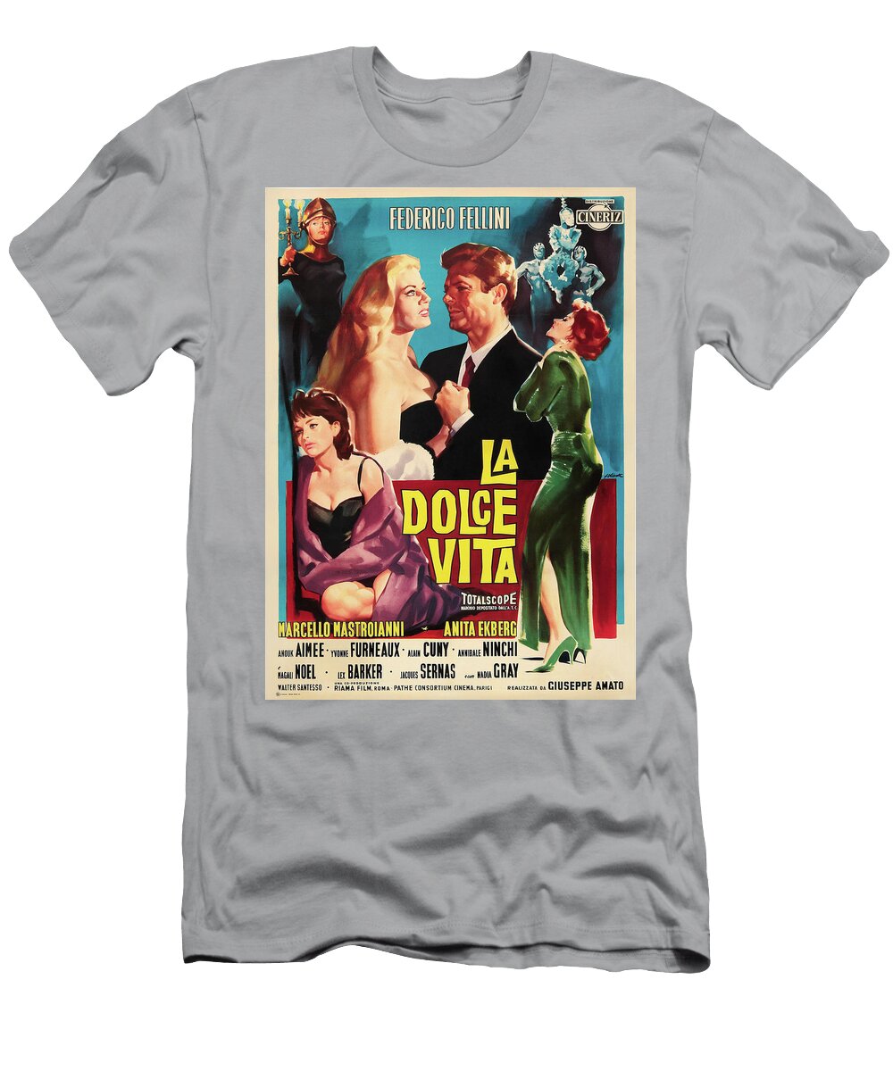 LA Dolce Vita Original Movie Poster T-Shirt