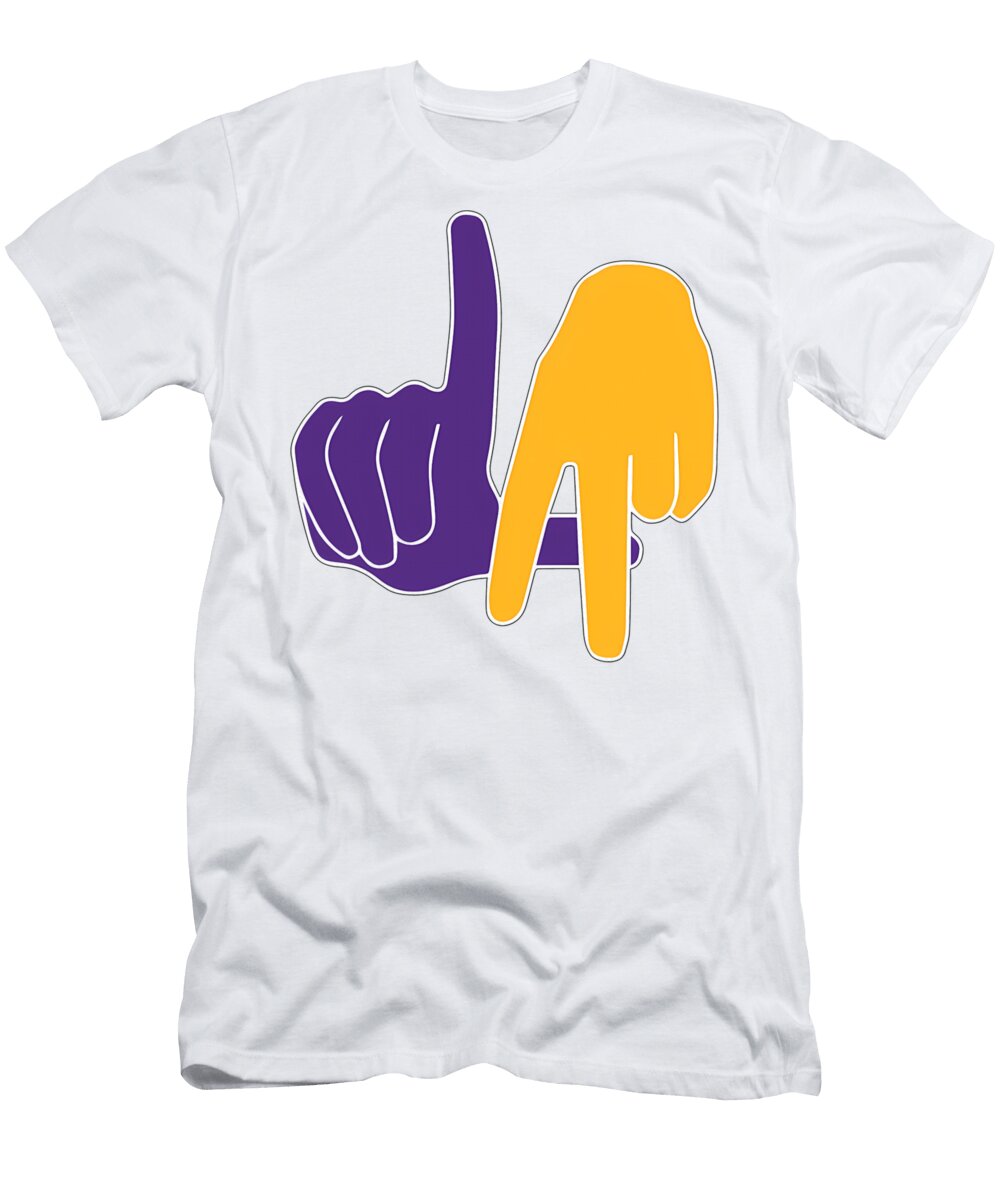 LA Lakers Hand Sign Quang Vu T-Shirt