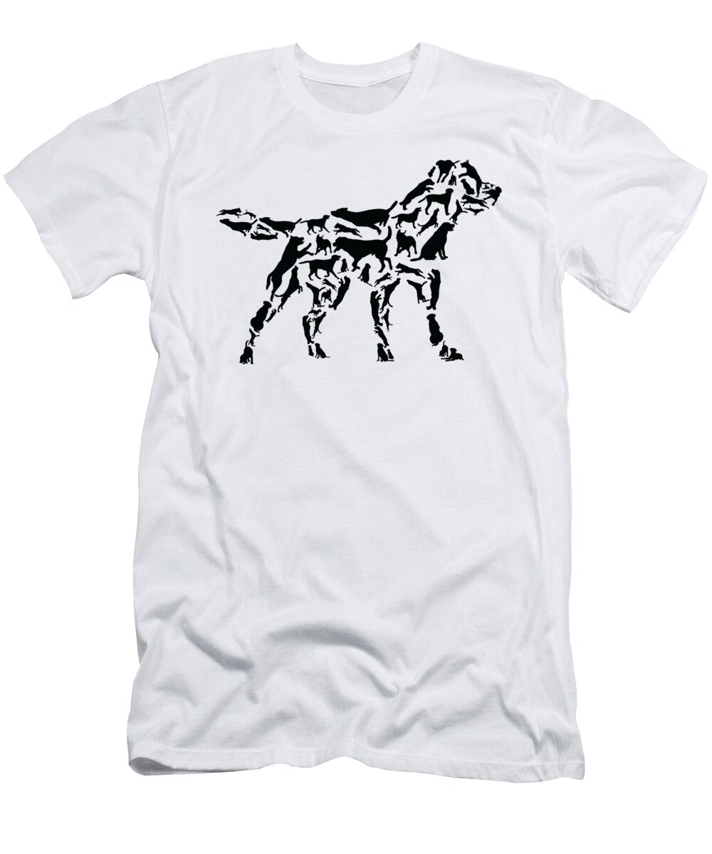 Labrador Dog Retriever Silhouette Poses Toms Store T-Shirt