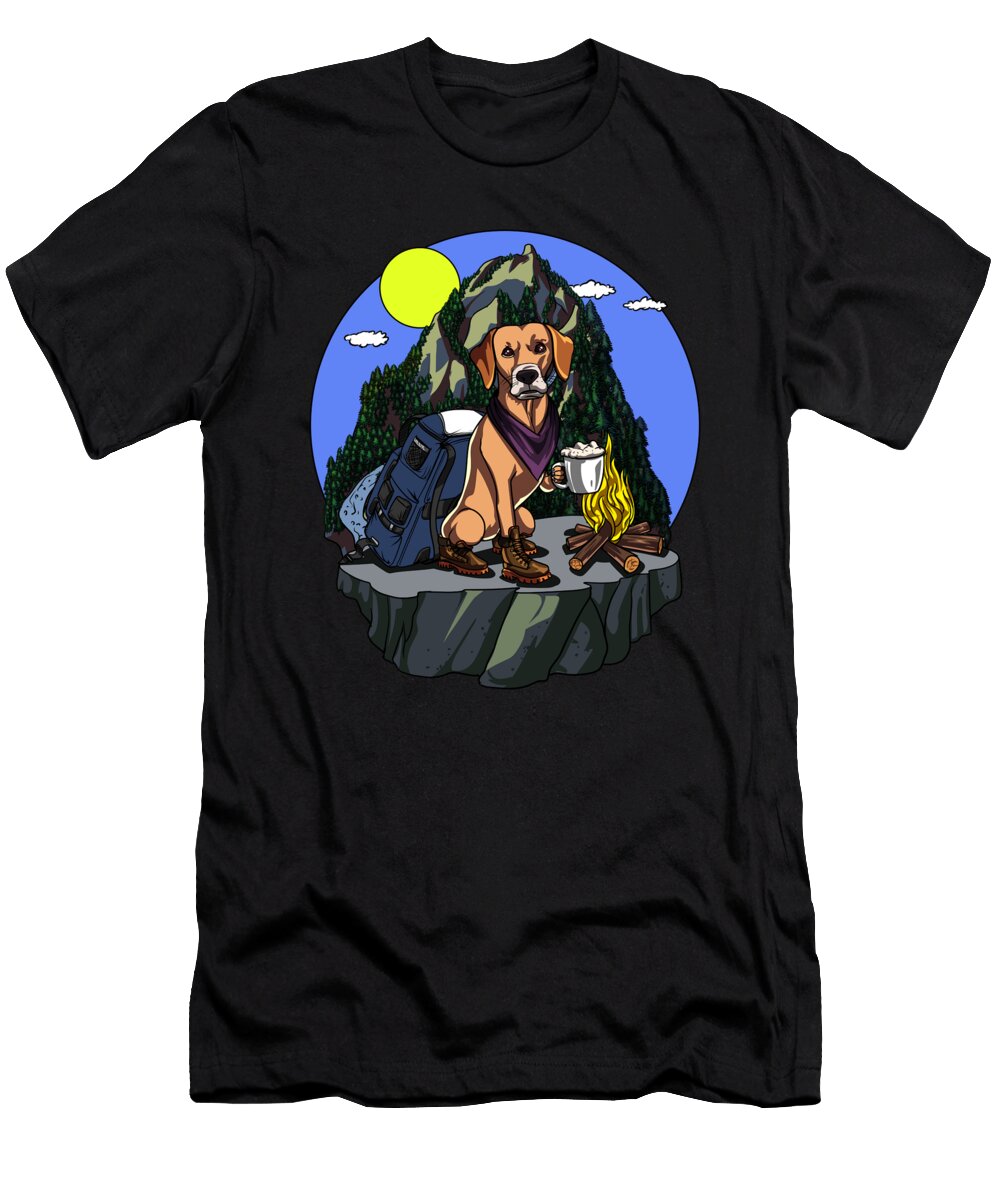 Labrador Retriever Dog Camping Nikolay Todorov T-Shirt
