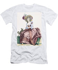 Ladys Elegant Caramel Coloured Satin Francois Louis Joseph Watteau T-Shirt