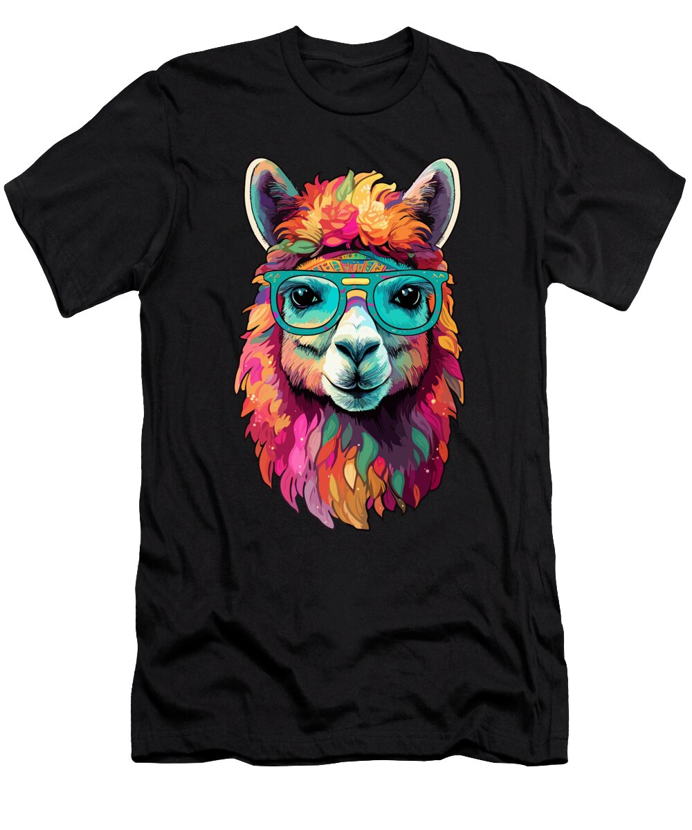 Lama Hippie Manuel Schmucker T-Shirt