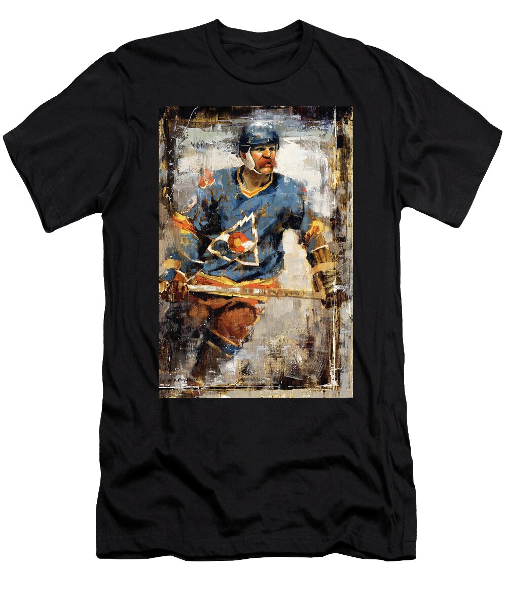 Lanny Mcdonald Colorado Rockies Hockey J Markham T-Shirt