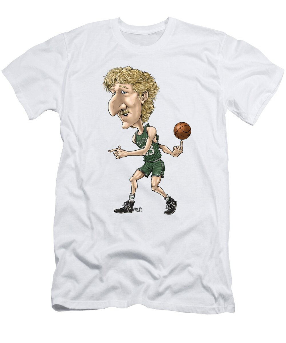 Larry Bird Green Uni Mike Scott T-Shirt