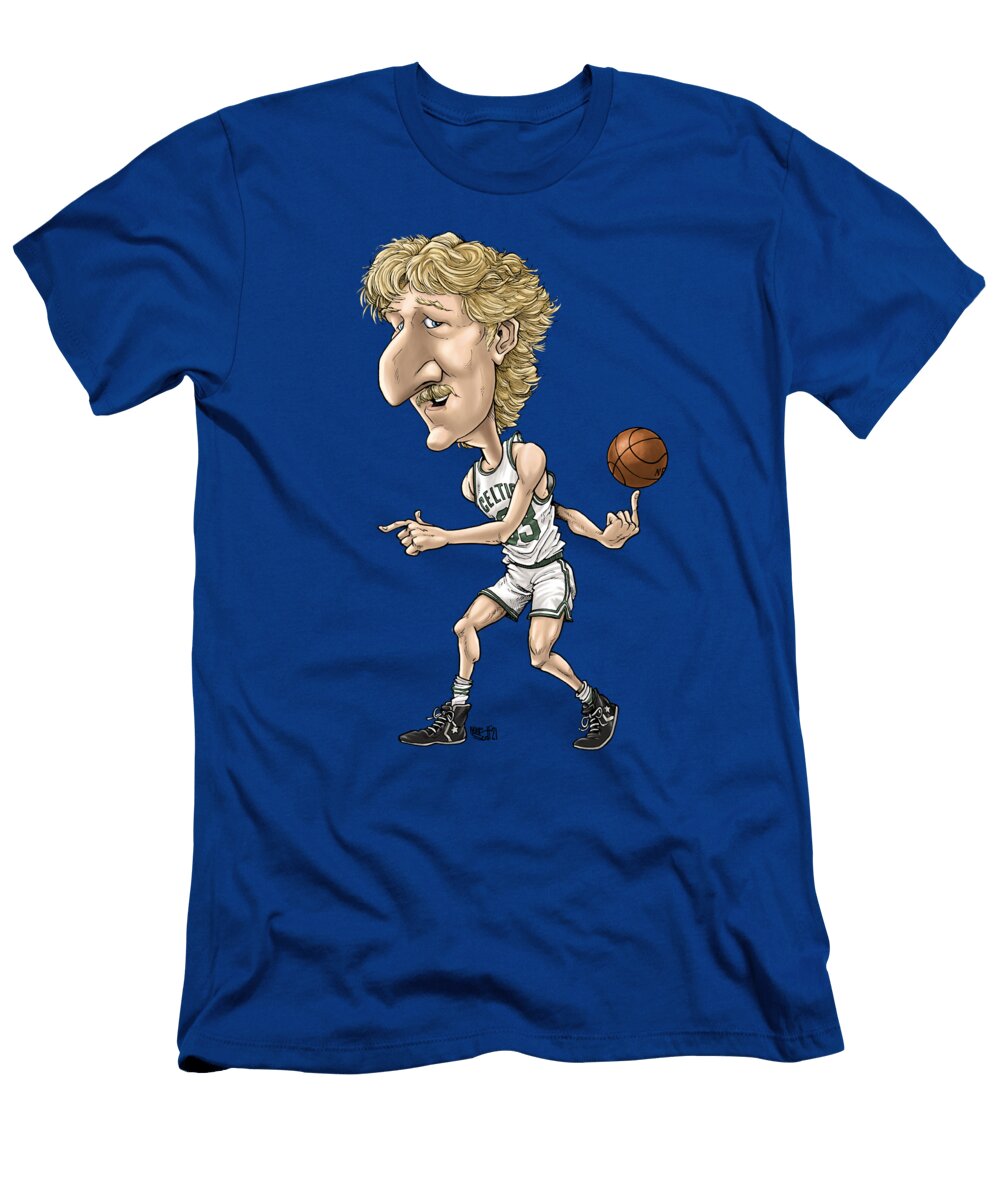 Larry Bird White Uni Mike Scott T-Shirt