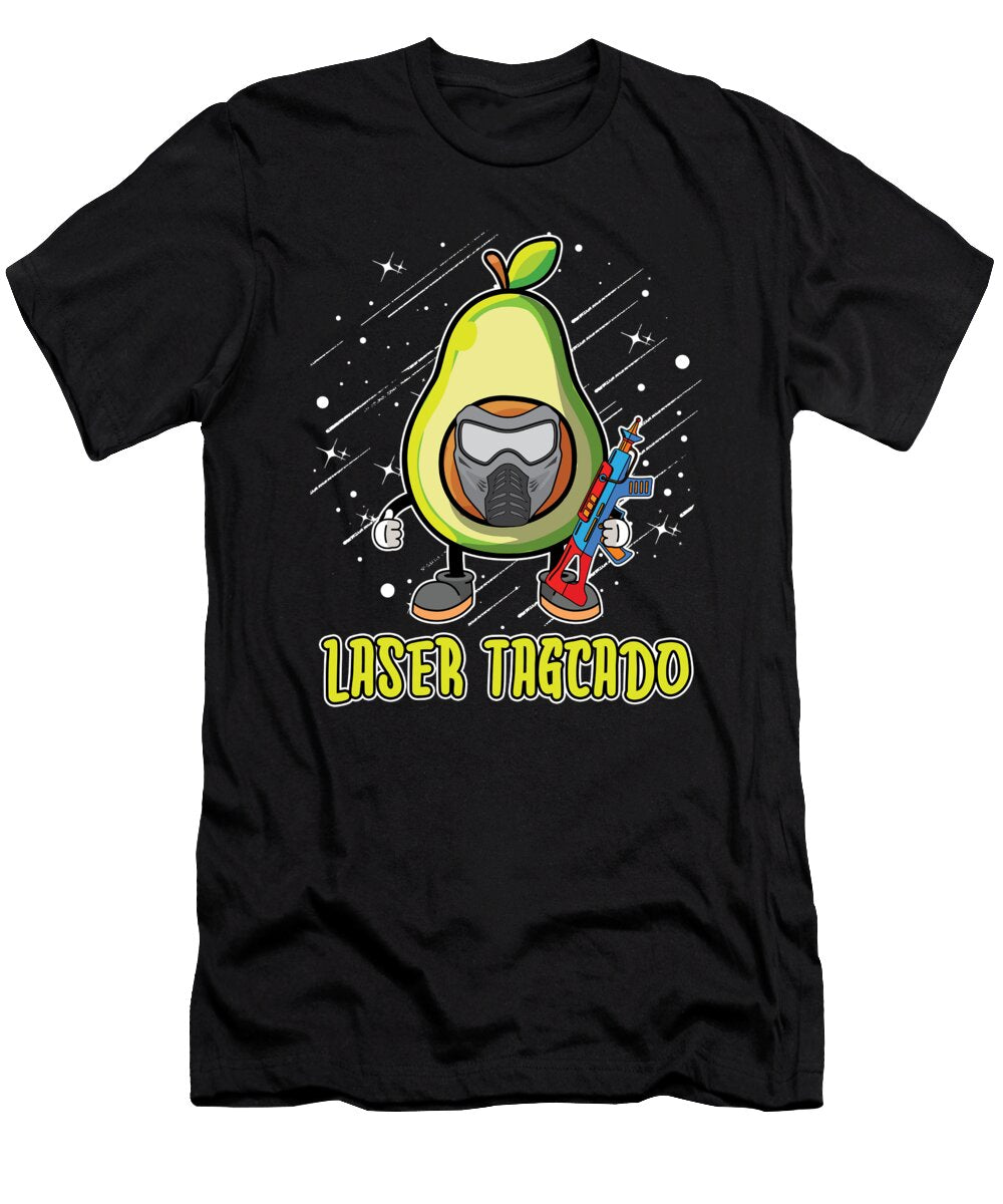 Laser Tag Avocado Game Lasertag Laser Tag Crazy Squirrel T-Shirt