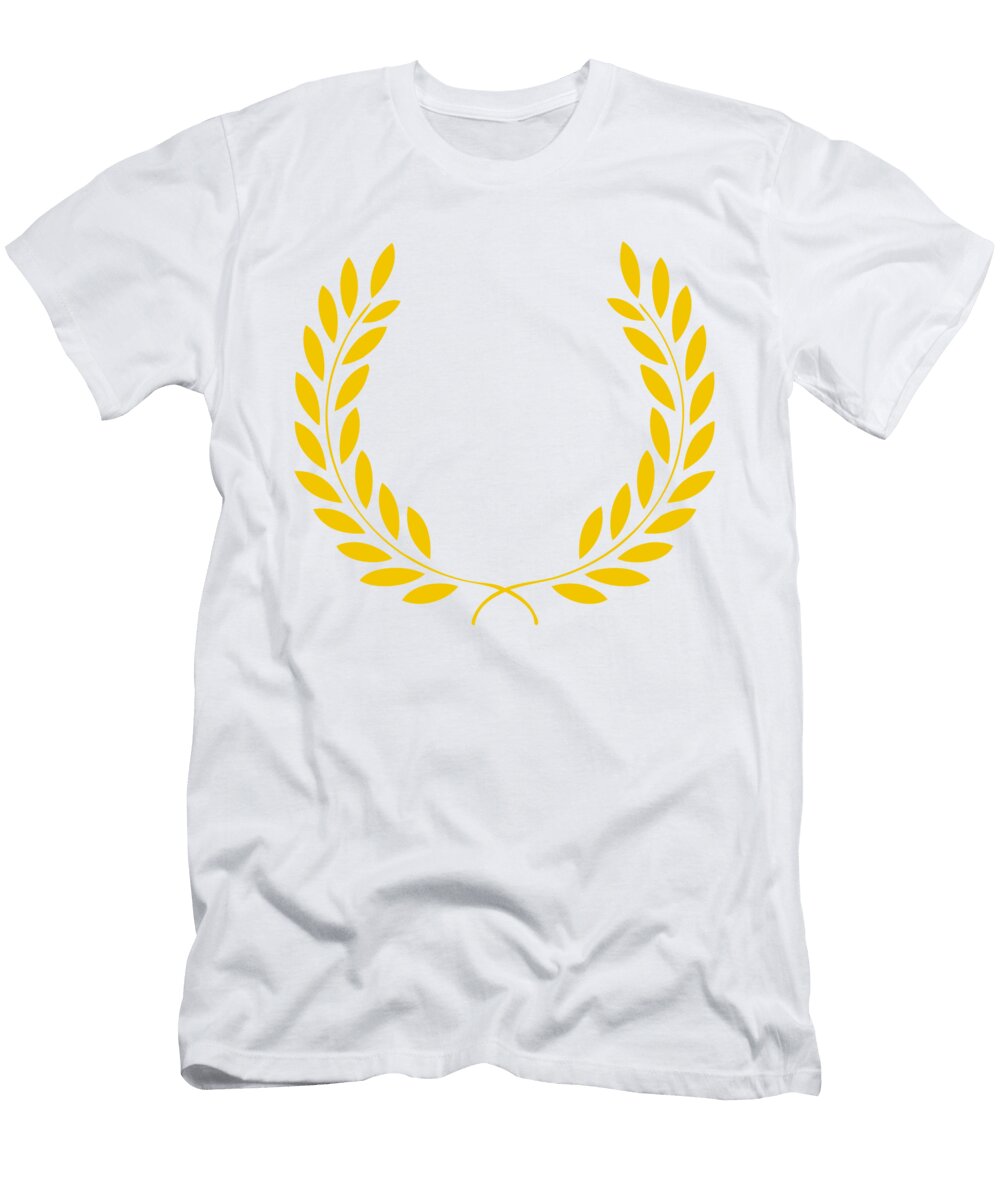 Laurel Wreath Mustard Custom Home Fashions T-Shirt