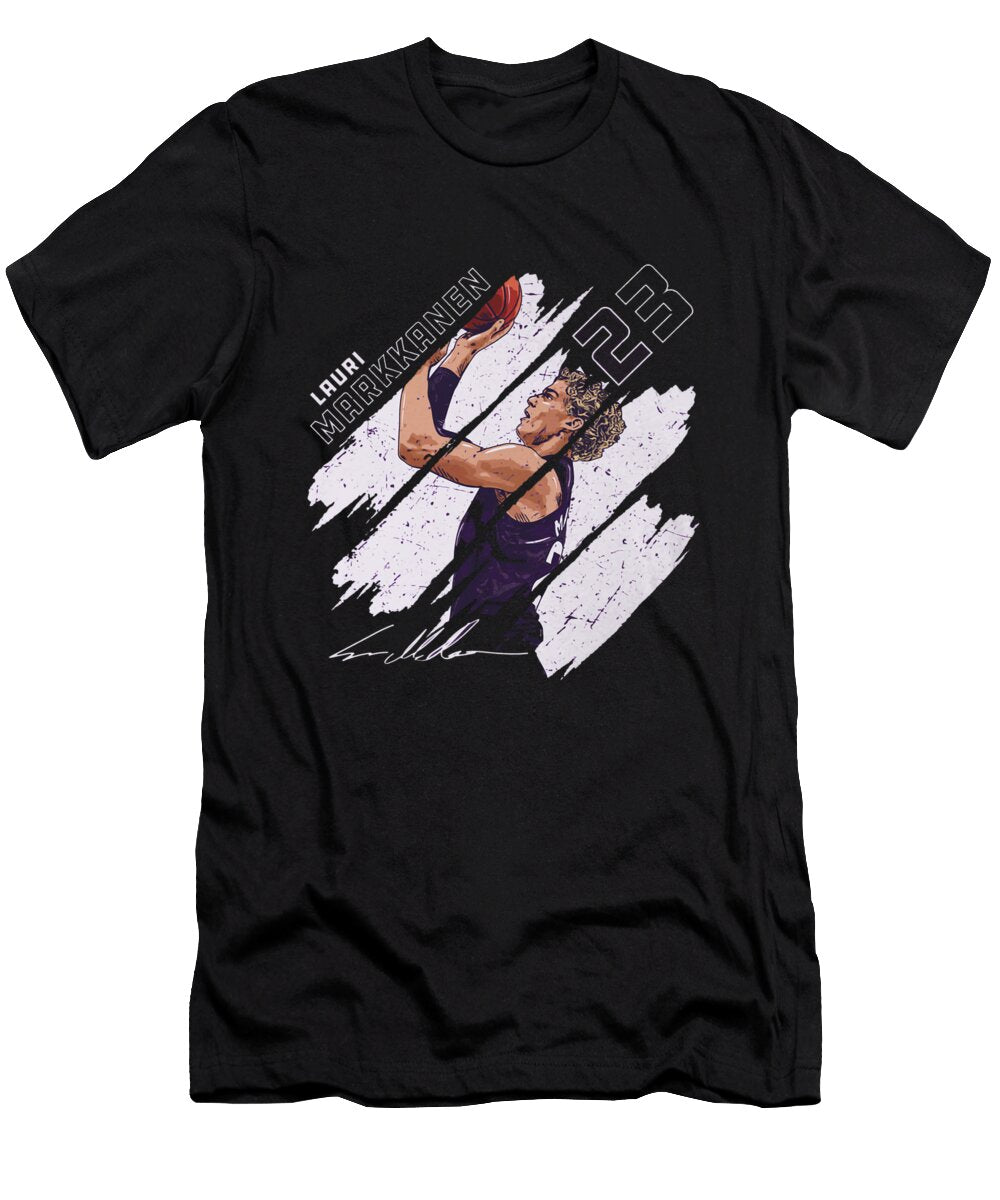Lauri Markkanen Utah Stripes Ihsan Sirin T-Shirt
