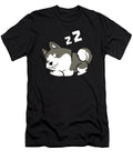 Lazy Husky Dog Sleeping Siberian Husky Eq Designs T-Shirt