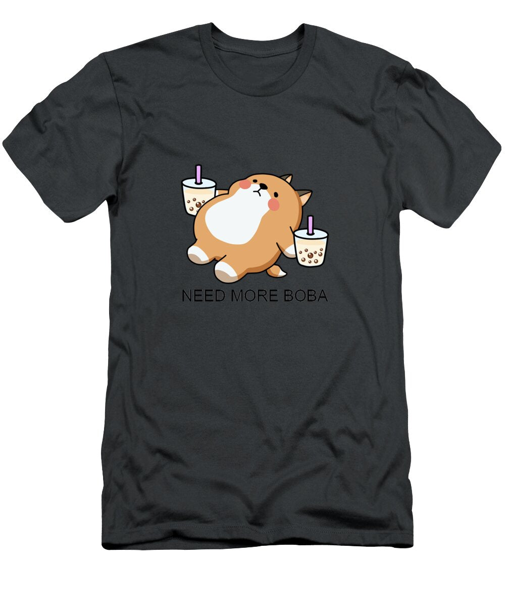 Lazy Shiba Needs More Boba Sibainu T-Shirt