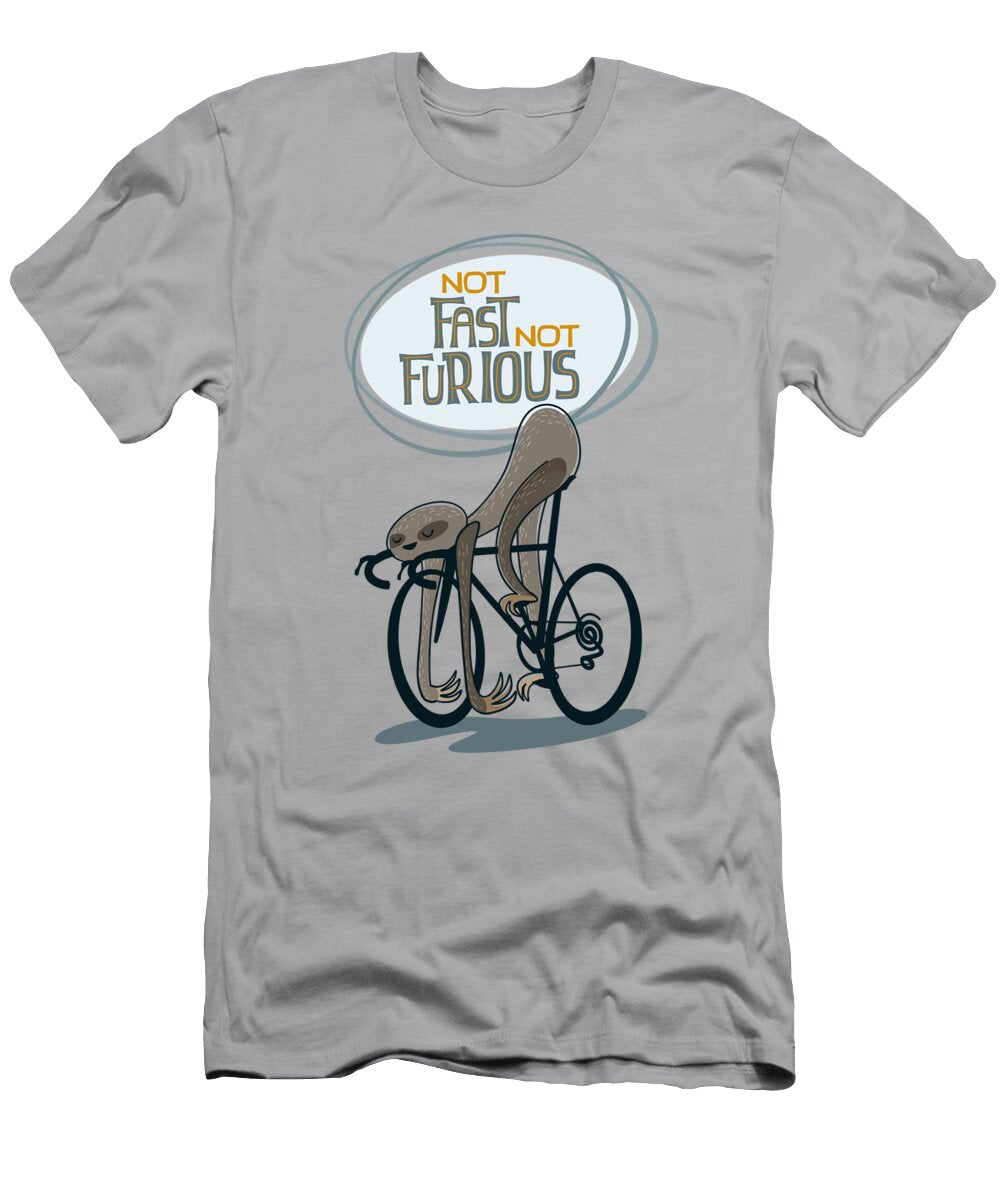 Lazy Sloth Cyclist Sassan Filsoof T-Shirt