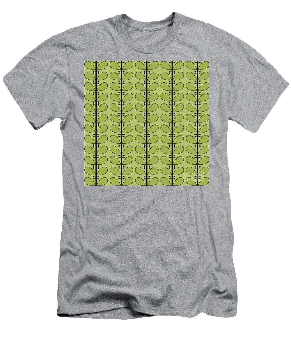 Leaves in Avocado Donna Mibus T-Shirt