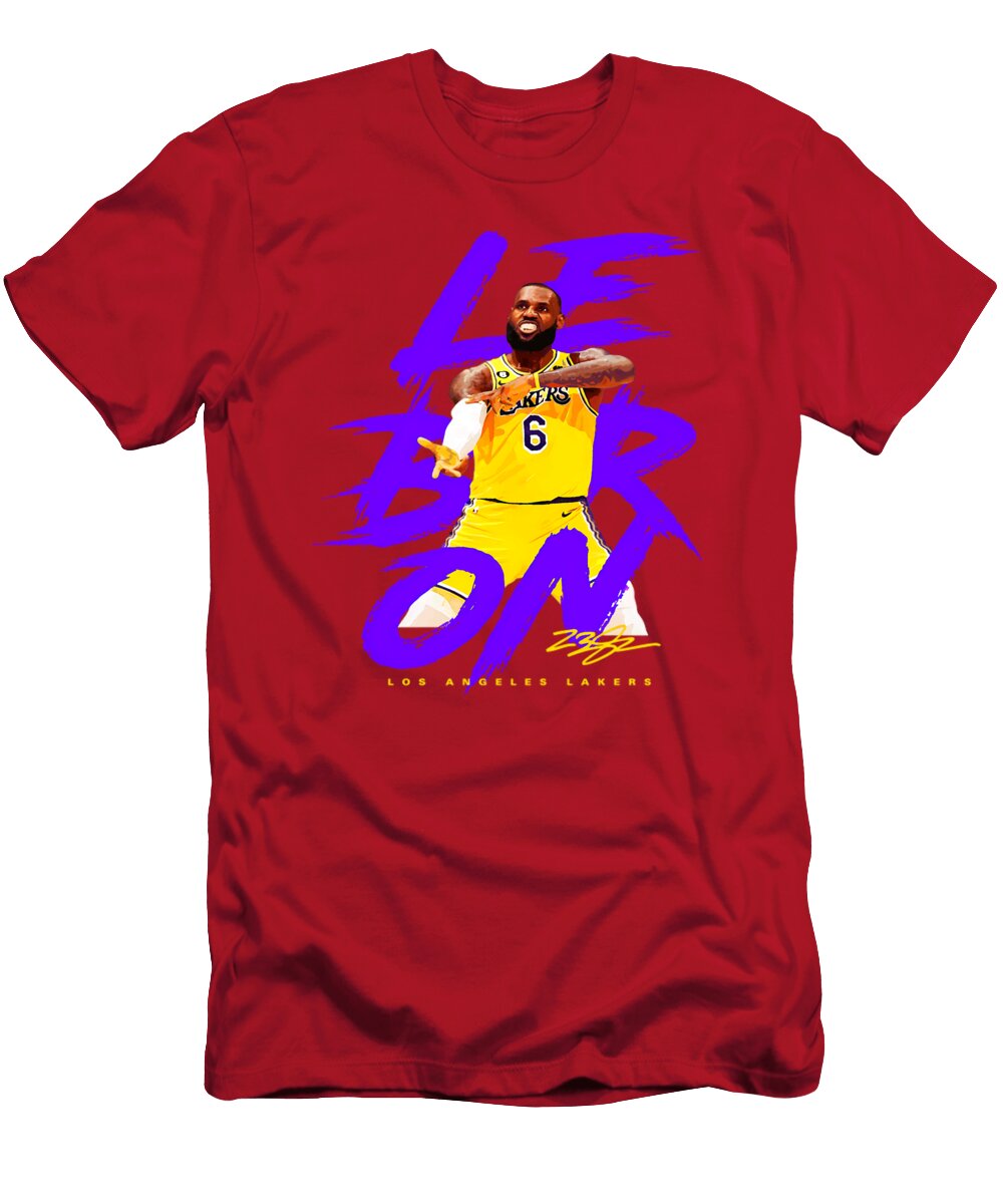 Lebron in Lakers Jersey Kenvin Tran T-Shirt