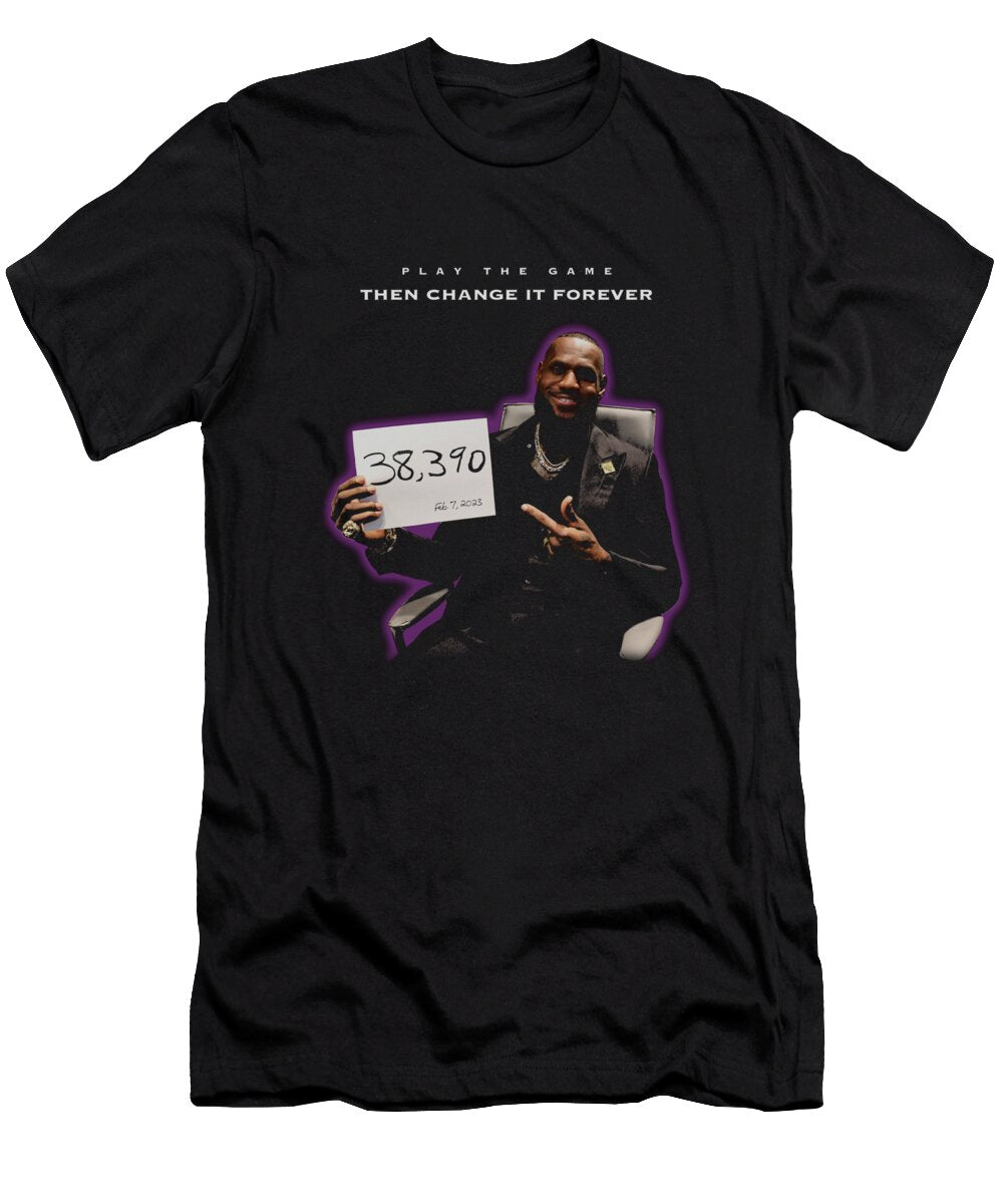 Lebron James 38390 Points Ozlem Altin T-Shirt
