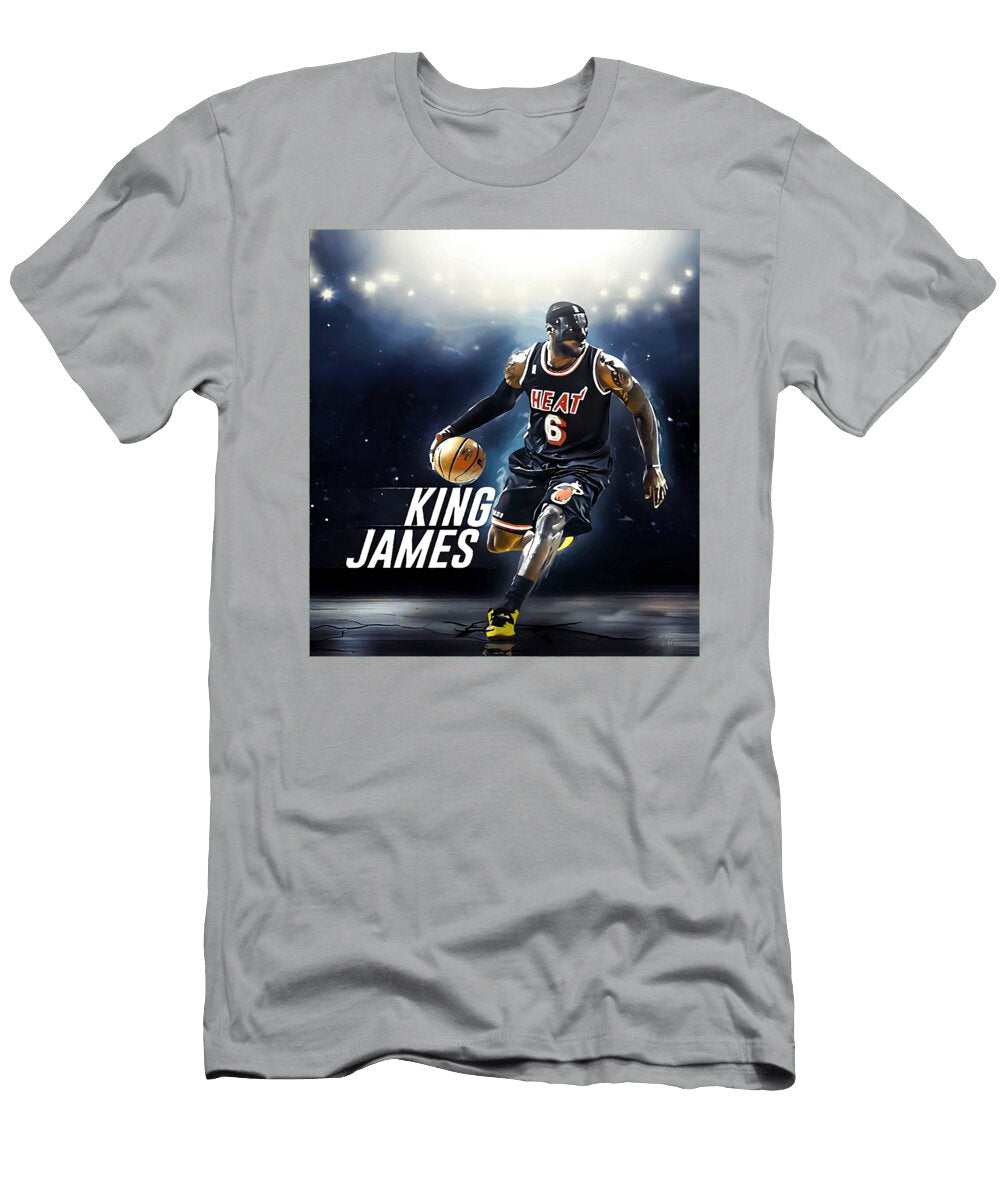 Lebron James Basketball Kenvin Tran T-Shirt