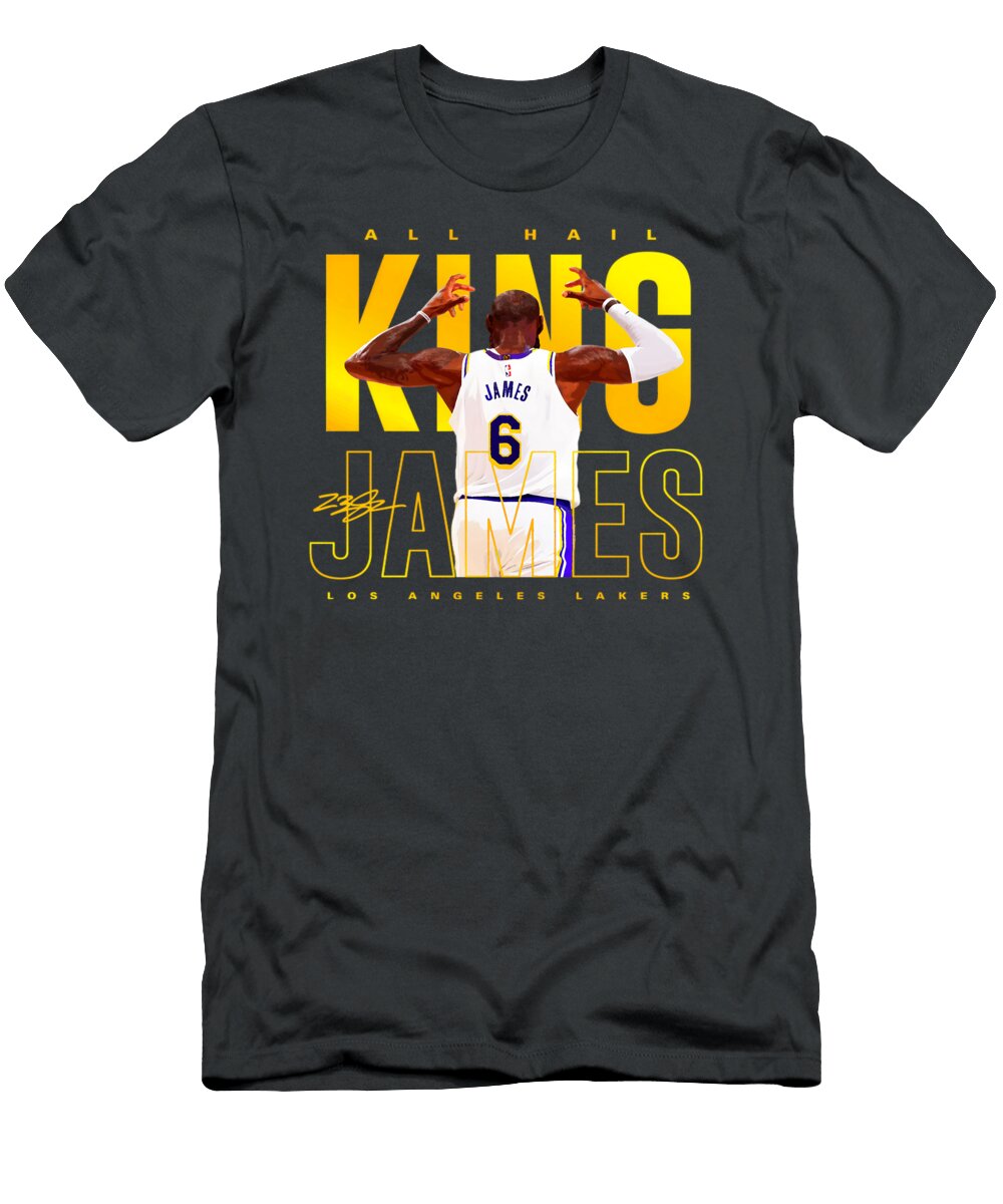Lebron James Celebrated By Los Angeles Lakers Kenvin Tran T-Shirt