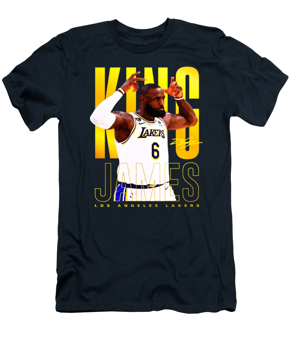 Lebron James Celebratory Pose Kenvin Tran T-Shirt