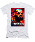 Lebron James Colorful Portrait Kenvin Tran T-Shirt