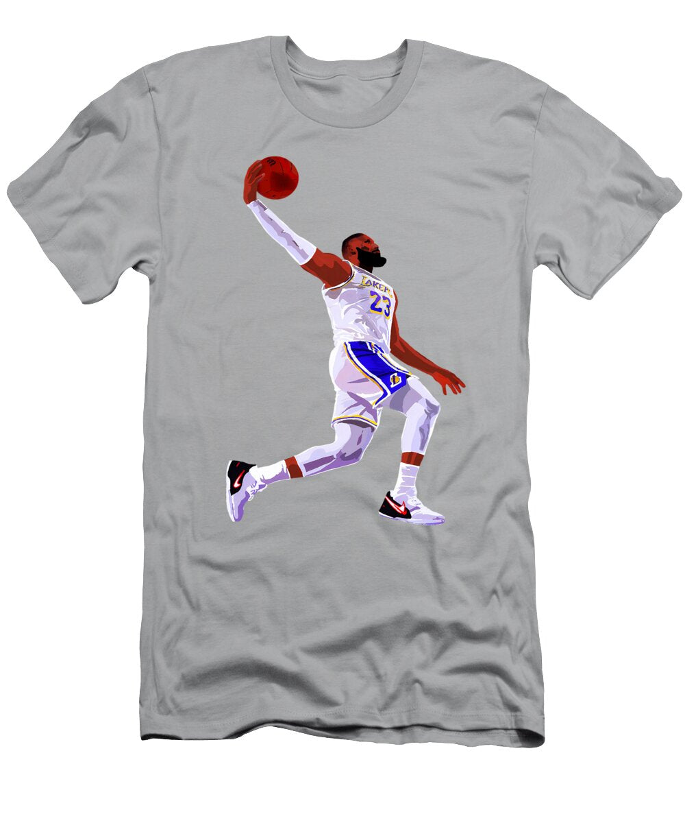 Lebron James Dunk Illustration Kenvin Tran T-Shirt