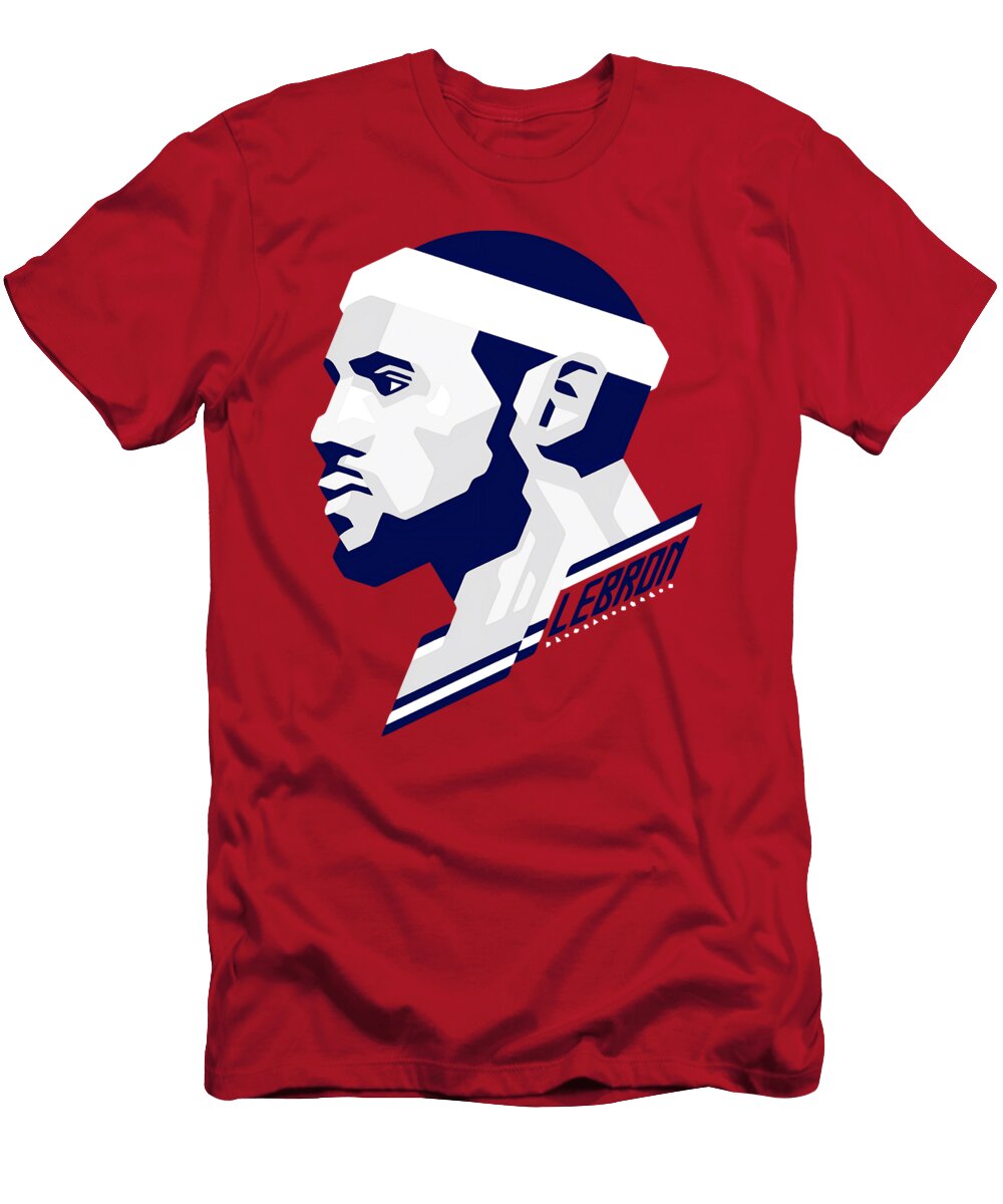 Lebron James Iconic Portrait Kenvin Tran T-Shirt