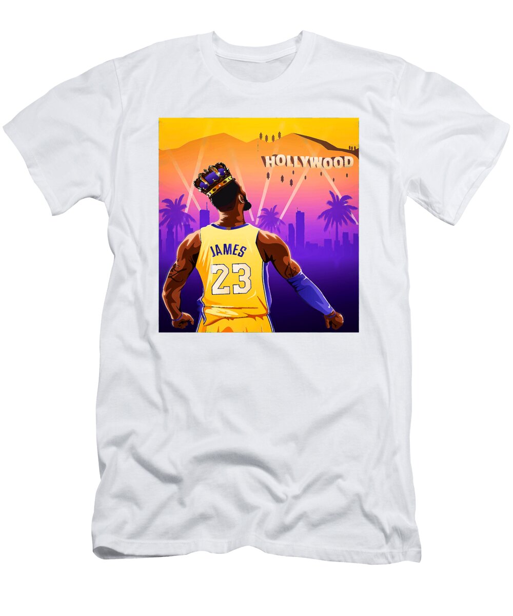 Lebron James King of Hollywood Kenvin Tran T-Shirt