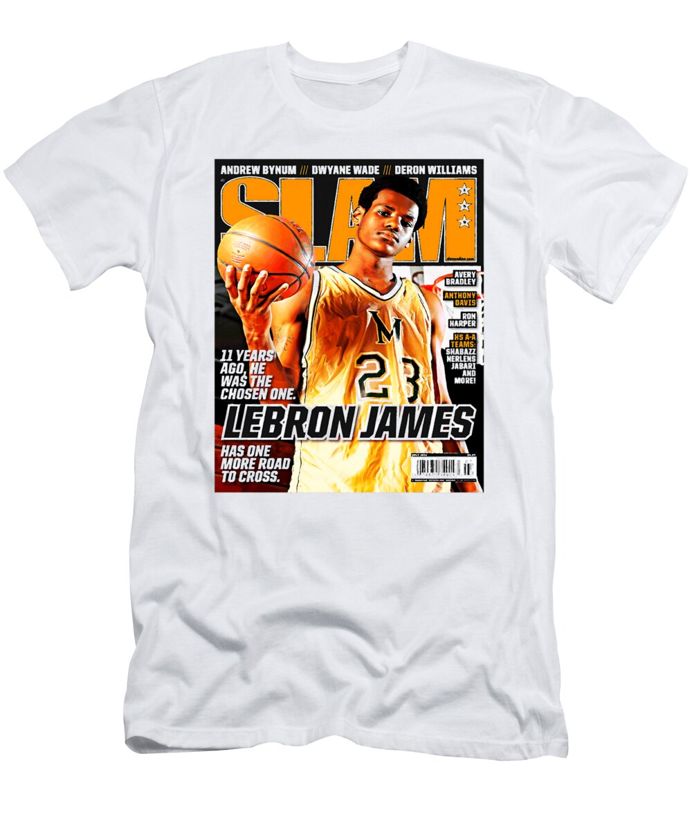 Lebron James on Slam Magazine Cover Kenvin Tran T-Shirt