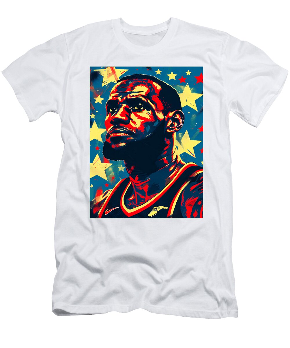 Lebron James Pop Art Tribute Kenvin Tran T-Shirt