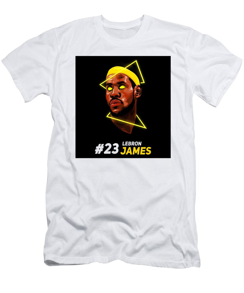 Lebron James with Neon Accents Kenvin Tran T-Shirt