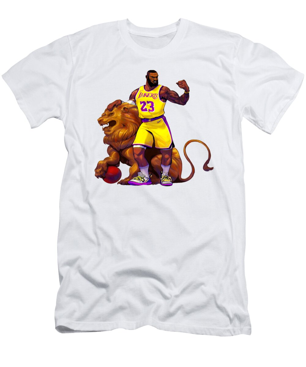 Lebron with a Lion Symbolizing Strength Kenvin Tran T-Shirt