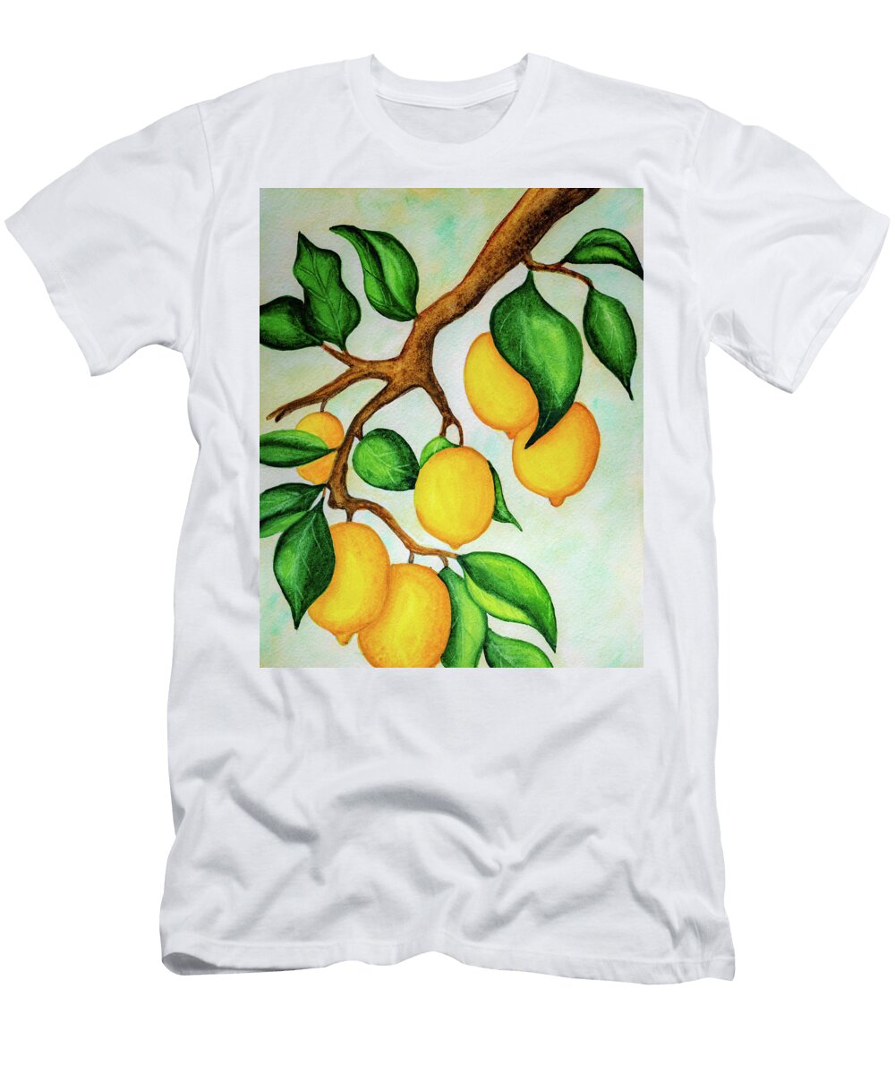 Lemon Tree Branch Arina Yastrebova T-Shirt