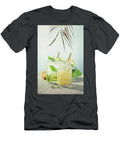 Lemonade and Mojito on Blue Sky Background Close Up Natalia Klenova T-Shirt