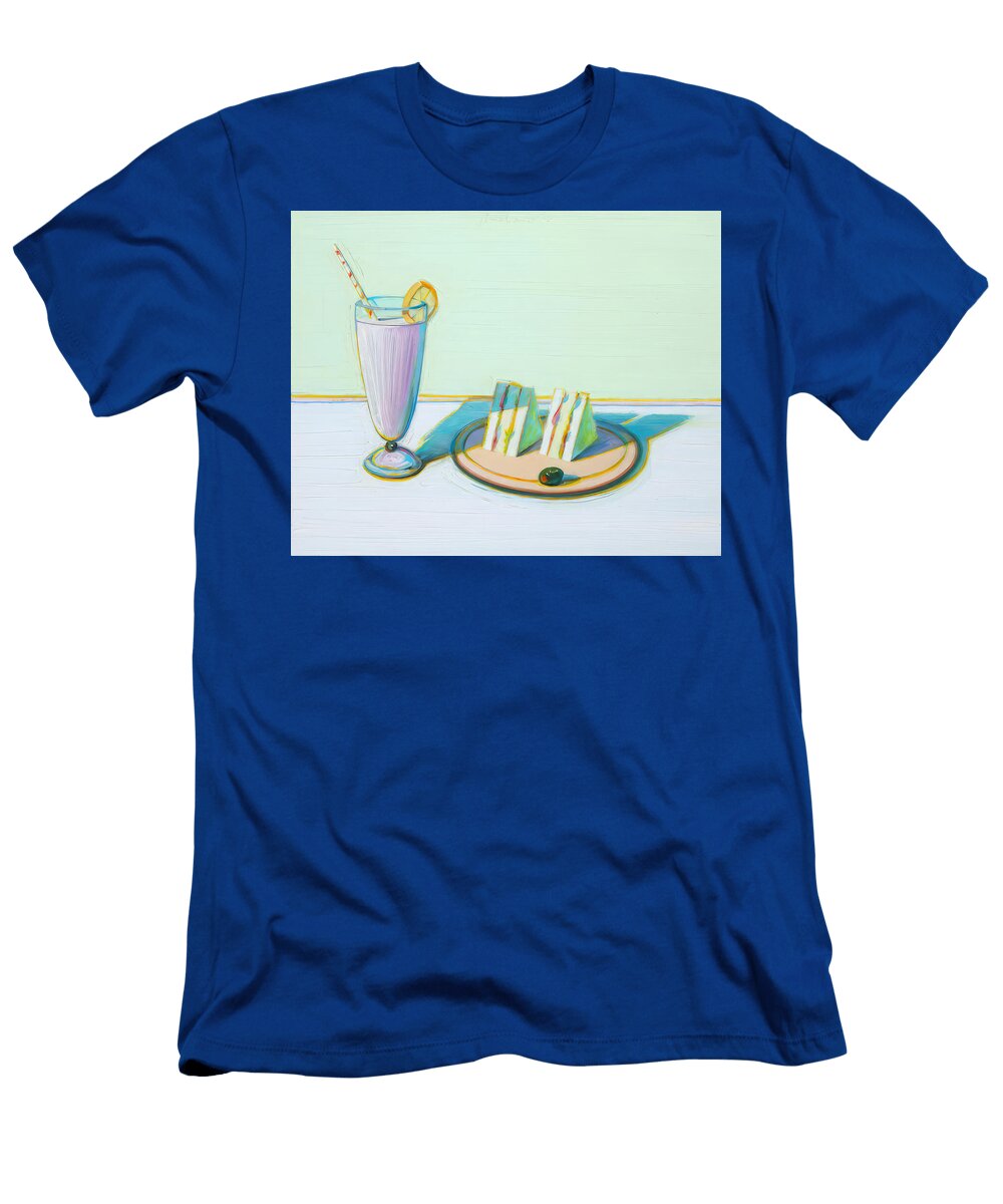 Lemonade and Sandwich Still Life Wayne Thiebaud Wayne Thiebaud T-Shirt