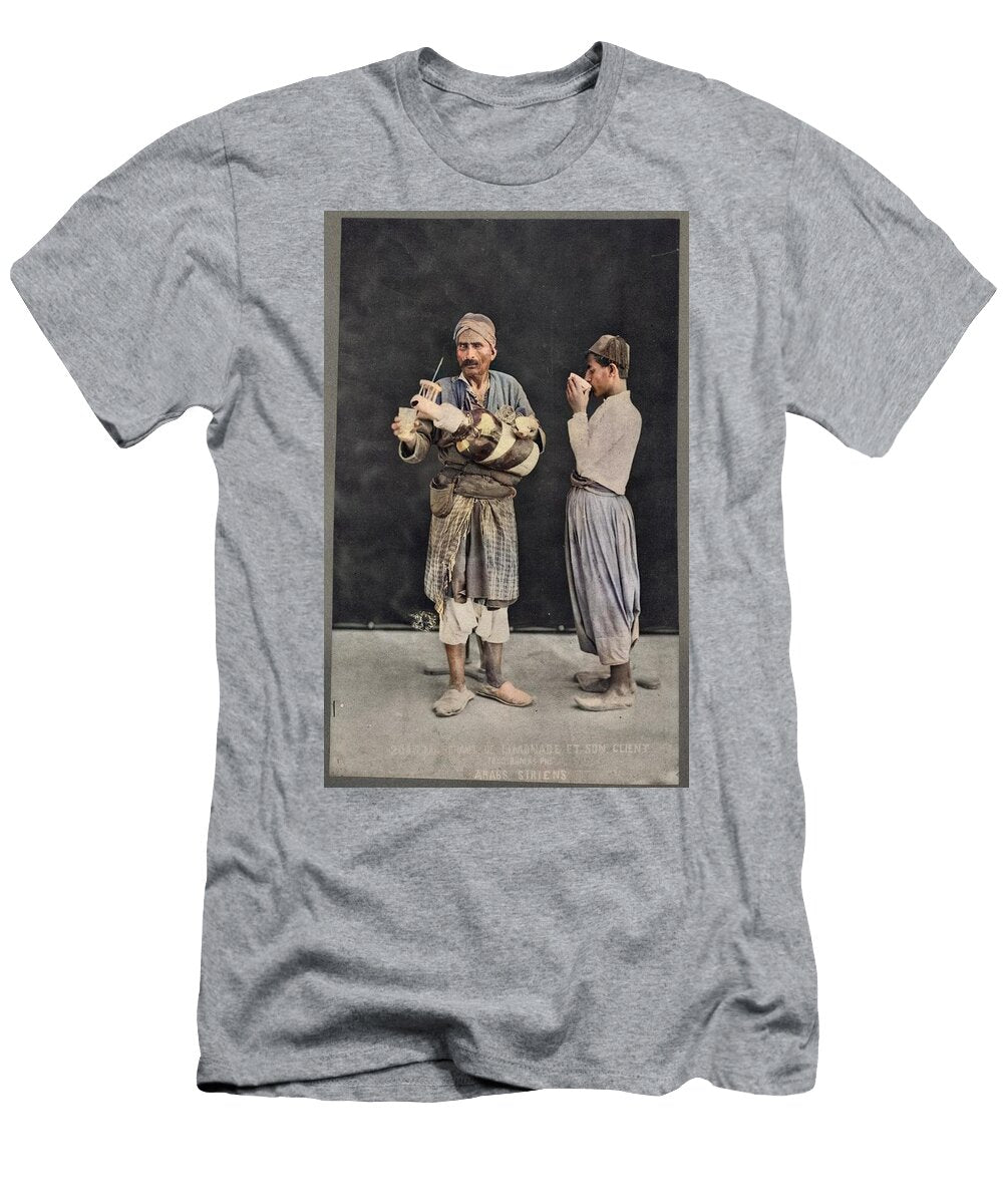 Lemonade Vendor and Customer C1889 By Tancrede Dumas Colorized By Ahmet Asar Ahmet Asar T-Shirt