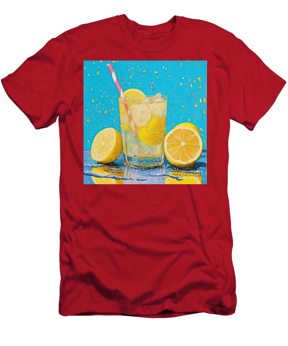 Lemondade on Blue Elisabeth Lucas T-Shirt