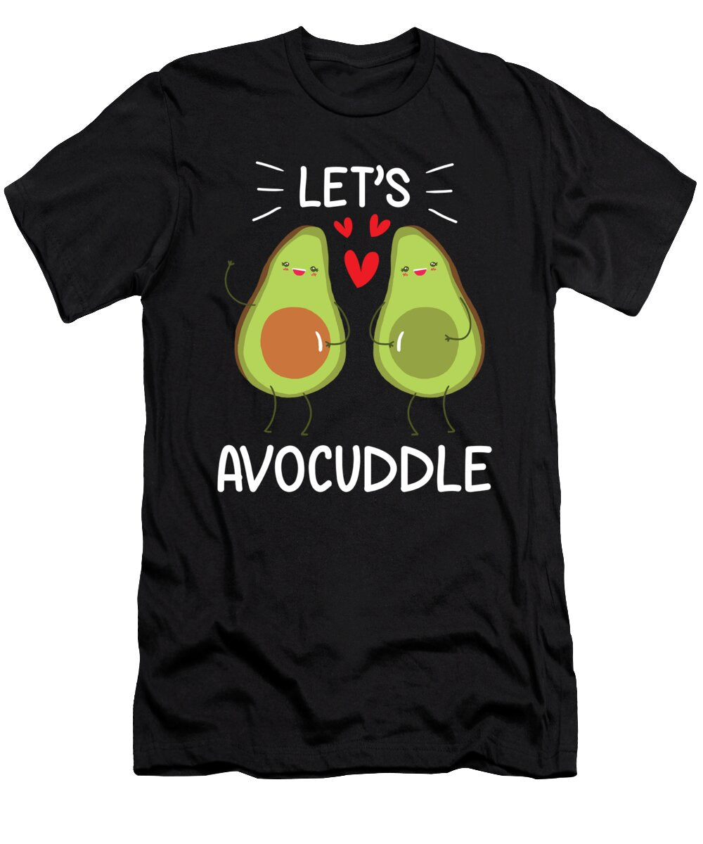 Lets Avocuddle Clothing Vegan Lover Gift Avocado Valentine Haselshirt T-Shirt