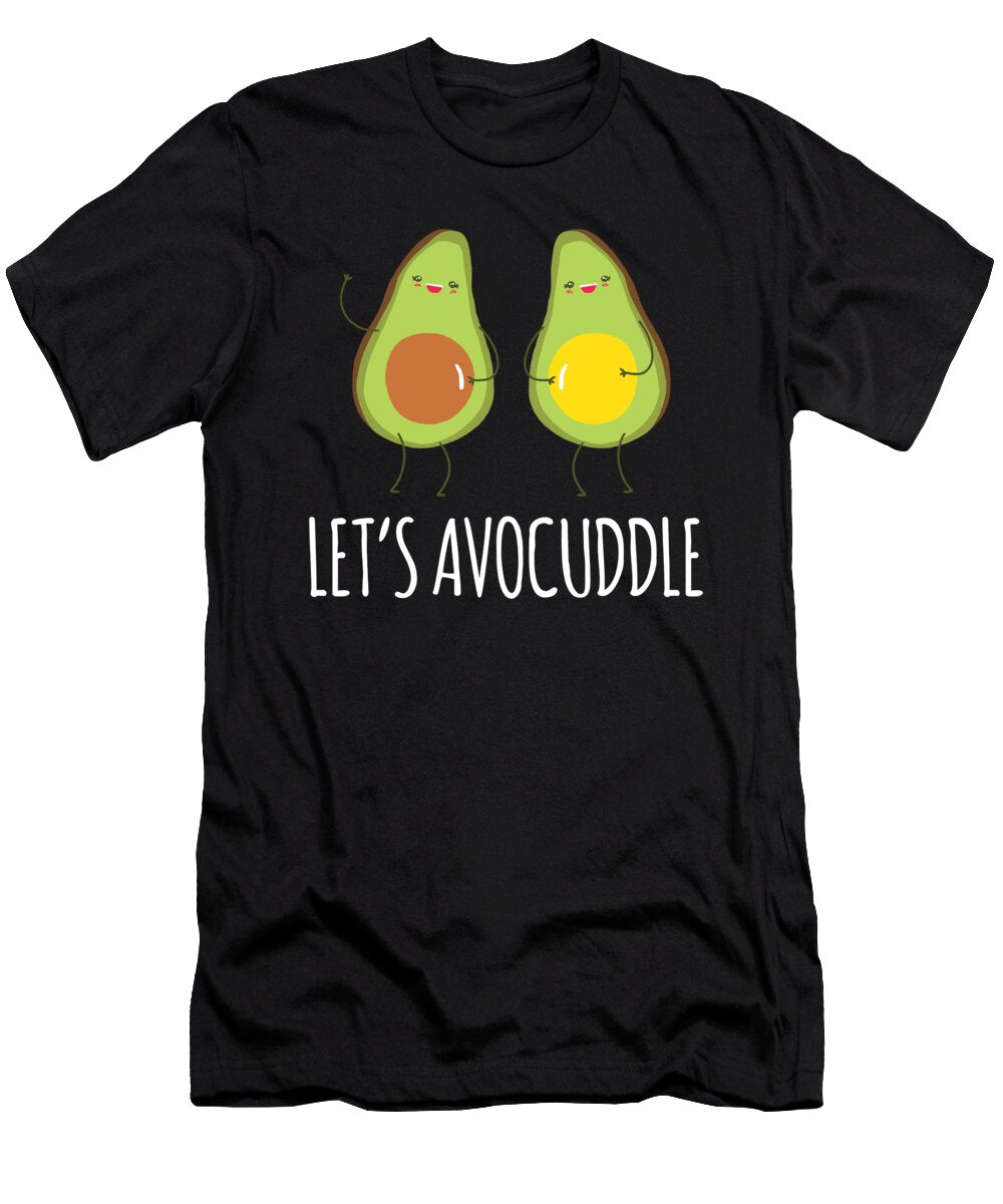 Lets Avocuddle Funny Avocado Couple Matching Gift Haselshirt T-Shirt