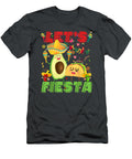 Lets Fiesta Avocado and Tacos Cinco De Mayo Mexican Party Dru Ryann T-Shirt
