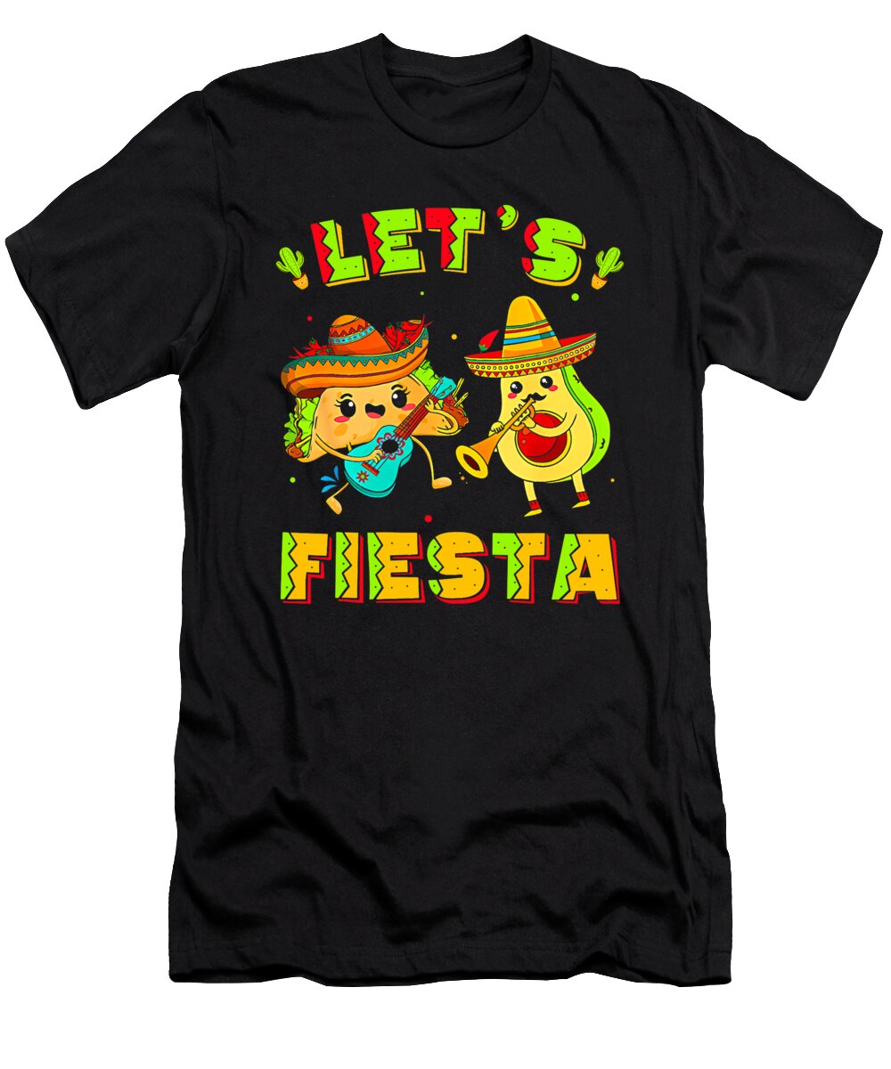 Lets Fiesta Cinco De Mayo Mexican Party Women Kids Dhbubble T-Shirt