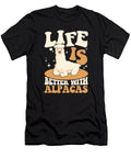 Life Is Better with Alpacas Guanaco Llama Vicuna Alpaca Marco Rothe T-Shirt