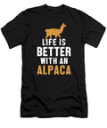 Life Is Better with an Alpaca Guanaco Llama Vicuna Alpaca Graphics Lab T-Shirt