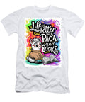 Life Is Better with Paca and Books Rhys Jacobson T-Shirt