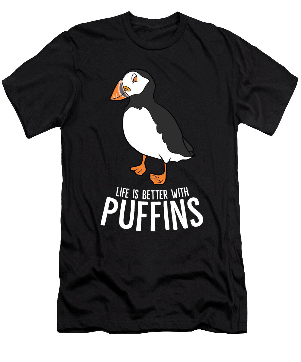Life Is Better with Puffins Eq Designs T-Shirt