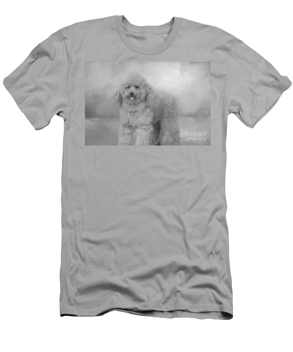 Light Brown Poodle Bw Elisabeth Lucas T-Shirt