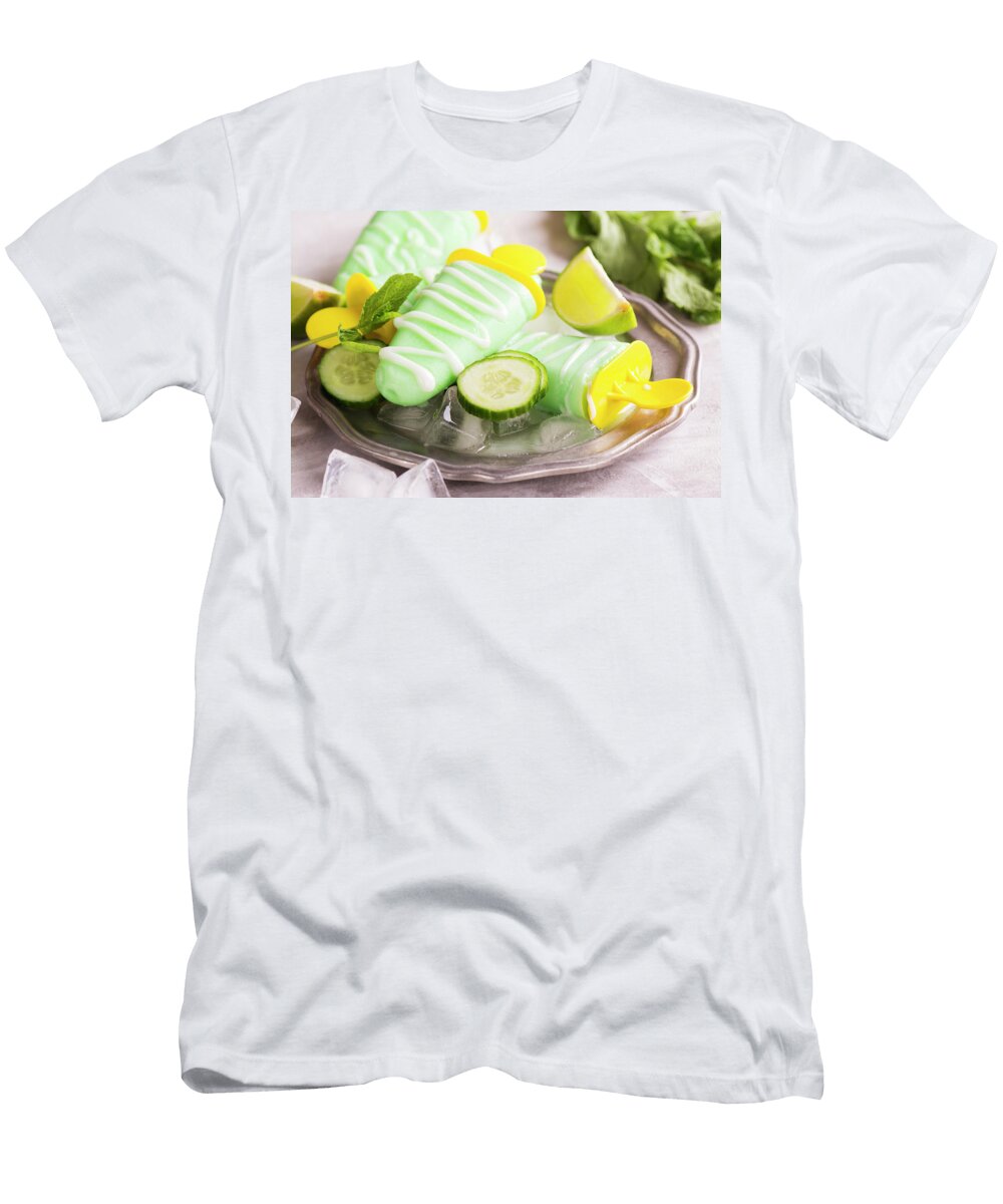 Lime and Cucumber Ice Pops Ekaterina Markelova T-Shirt