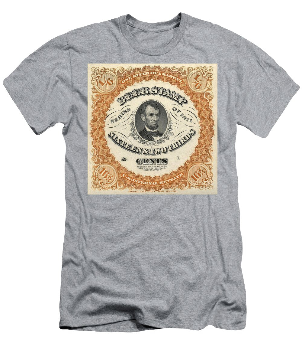 Lincoln Beer Stamp Jon Neidert T-Shirt