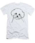 Line Art Dad Mom Dog Bichon Frise Studi Alex T-Shirt