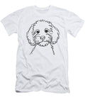 Line Art Dad Mom Dog Cockapoo for Men Studi Alex T-Shirt